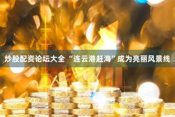炒股配资论坛大全 “连云港赶海”成为亮丽风景线