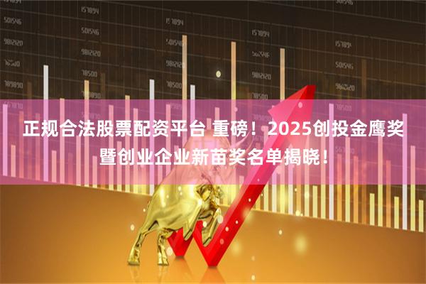 正规合法股票配资平台 重磅！2025创投金鹰奖暨创业企业新苗奖名单揭晓！