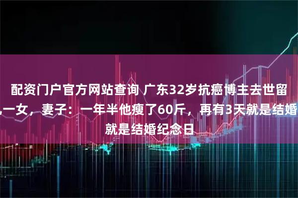 配资门户官方网站查询 广东32岁抗癌博主去世留下一儿一女，妻子：一年半他瘦了60斤，再有3天就是结婚纪念日